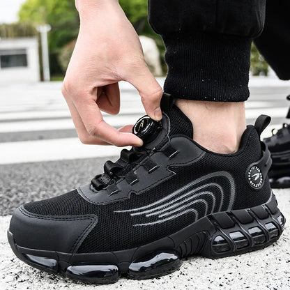 Zapatos de seguridad avec Lacet à Bouton Rotatif
