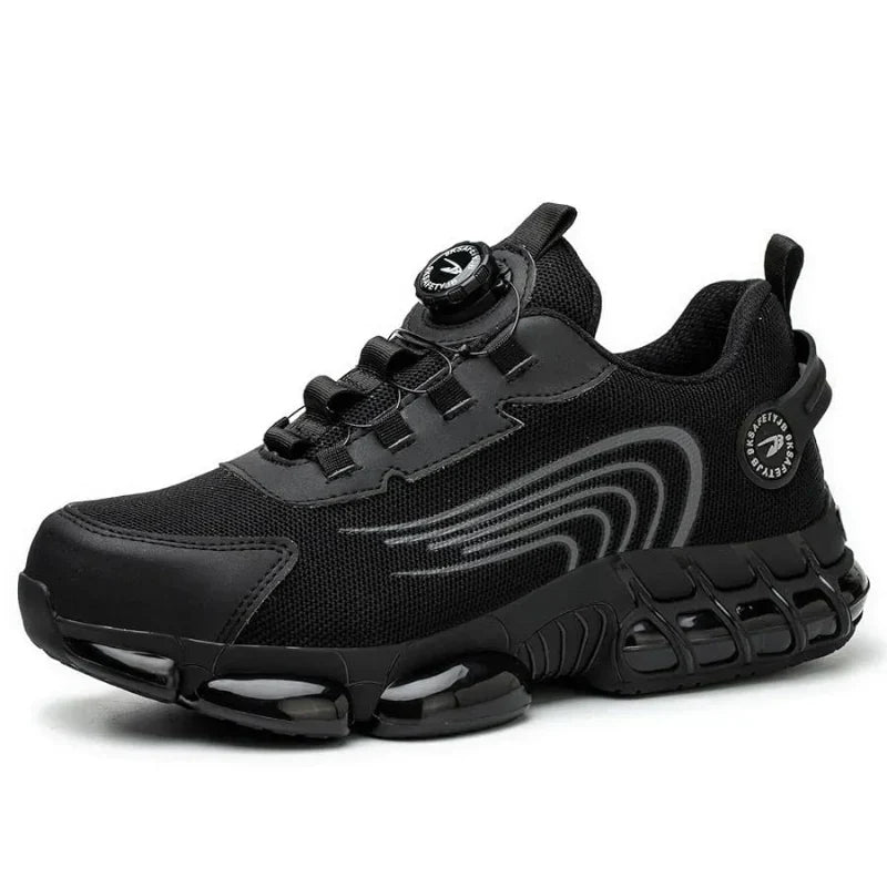 Zapatos de seguridad avec Lacet à Bouton Rotatif