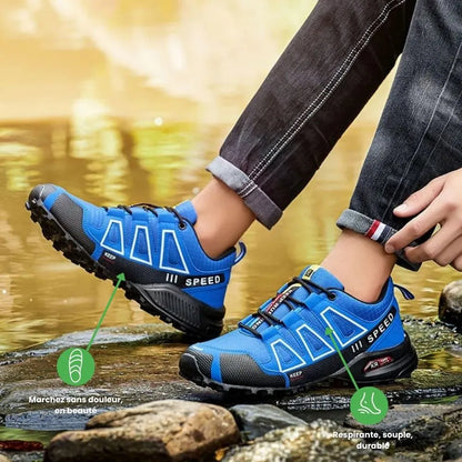 Zapato Running Trail hombre Noir & Rouge – Performance et comodidad