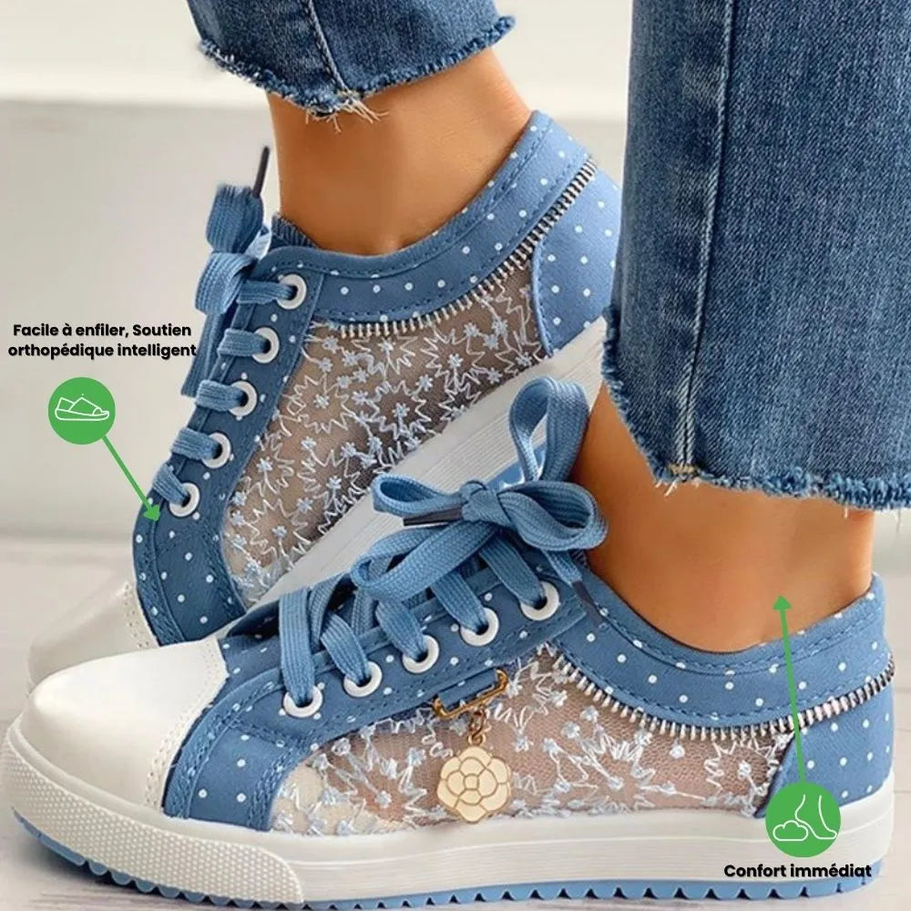 FLOREA™ – Basket décontractée mujer | comodidad quotidien & style élégant