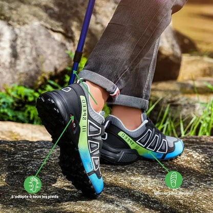 Zapato Running Trail hombre Noir & Rouge – Performance et comodidad