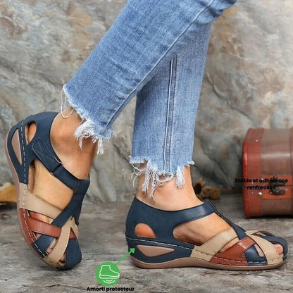 AURELIA™ – Sandalias compensées mujer comodidad ortopédico