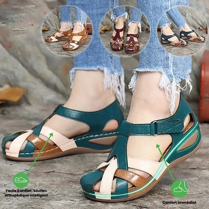 AURELIA™ – Sandalias compensées mujer comodidad ortopédico