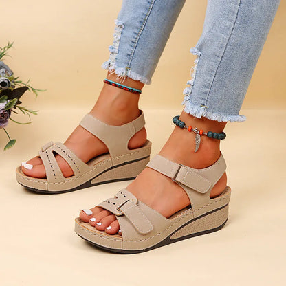 VELORA™ - Sandalia compensée ortopédico – comodidad ultime & estilo irresistible