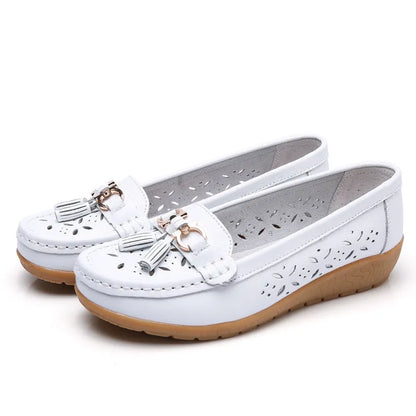 SERELA™ - Mocasín mujer cuero tres souple - comodidad Absolu & Élégance Garantie