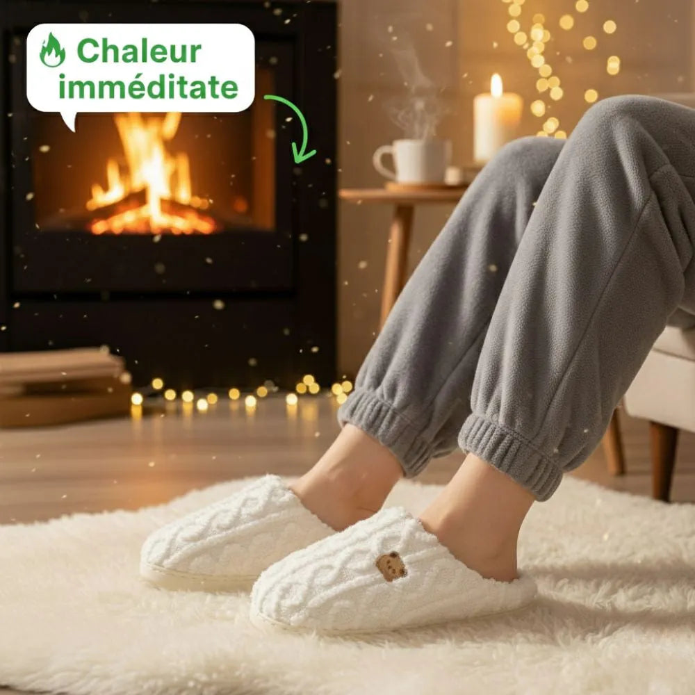 COCOONI™ – Pantoufle hiver mujer | comodidad cocooning & chaleur douce
