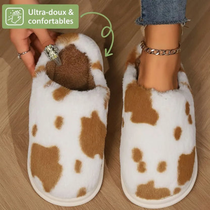 COWZY™ – Chausson vache mujer | Chaleur, comodidad cocooning & semelle antidérapante