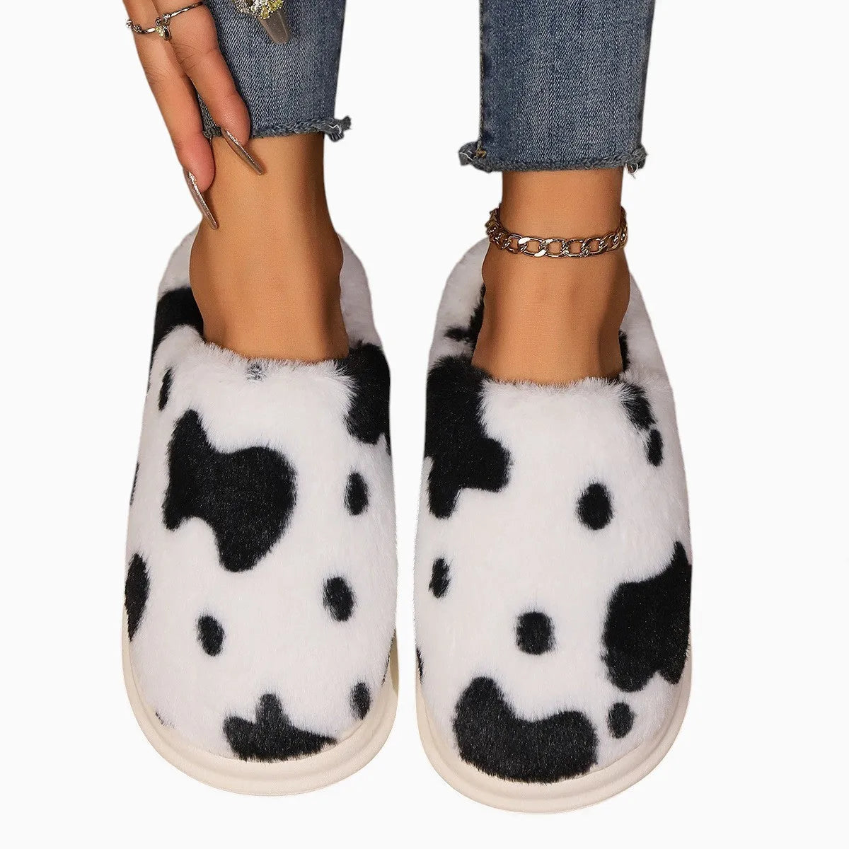 COWZY™ – Chausson vache mujer | Chaleur, comodidad cocooning & semelle antidérapante