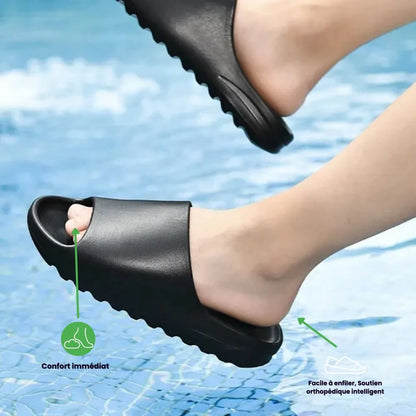 EASYSLIDE™ – Claquette hombre cómodo ortopédico | Amorti EVA & usage quotidien