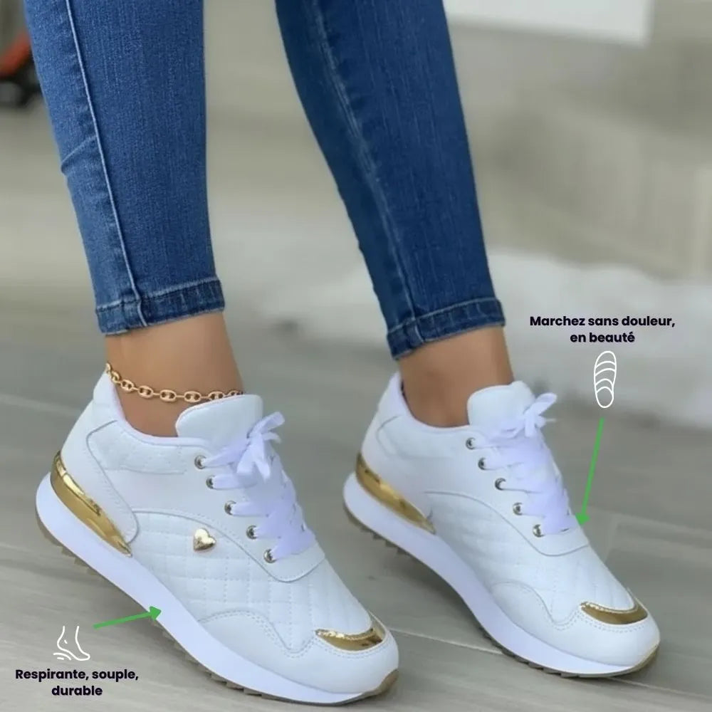 Basket ortopédico mujer Noire – Semelle comodidad & Maintien Quotidien
