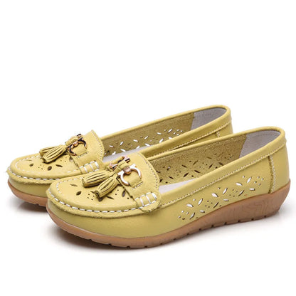 SERELA™ - Mocasín mujer cuero tres souple - comodidad Absolu & Élégance Garantie