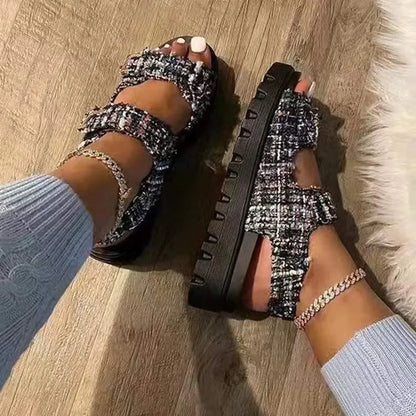 VELINORA™ - Sandalias mujer velcro : comodidad optimal et estilo irresistible