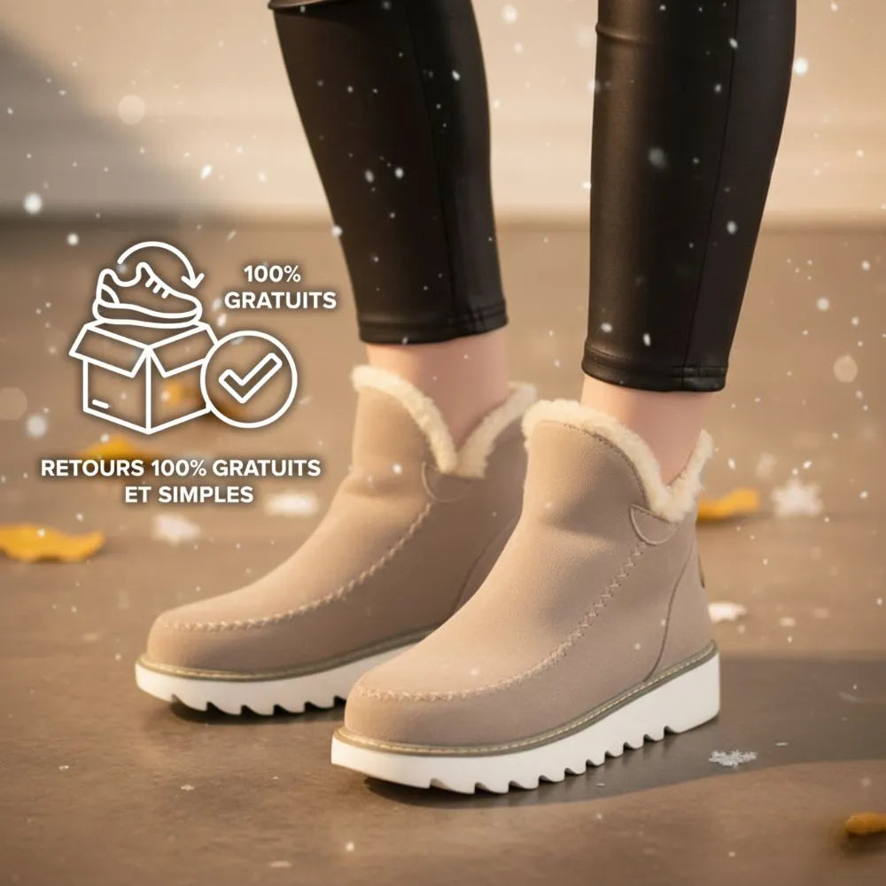 NORDÉA™ - Bottines Suede mujer Antidérapantes – comodidad & Style Inégalés !