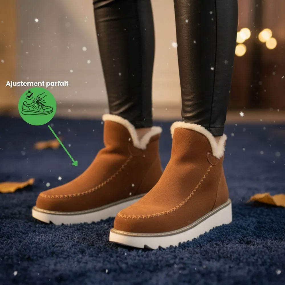 NORDÉA™ - Bottines Suede mujer Antidérapantes – comodidad & Style Inégalés !