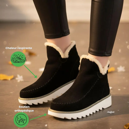 NORDÉA™ - Bottines Suede mujer Antidérapantes – comodidad & Style Inégalés !