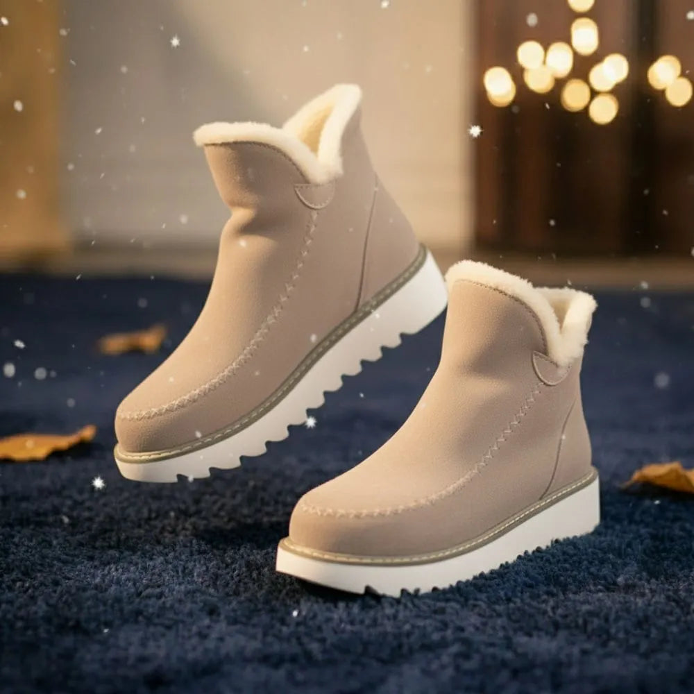 NORDÉA™ - Bottines Suede mujer Antidérapantes – comodidad & Style Inégalés !
