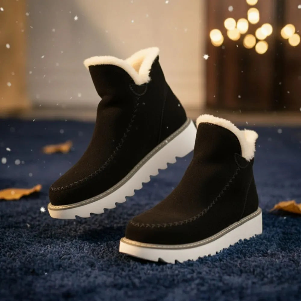 NORDÉA™ - Bottines Suede mujer Antidérapantes – comodidad & Style Inégalés !