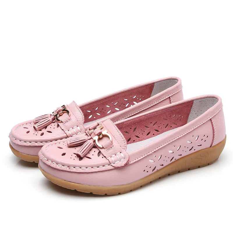 SERELA™ - Mocasín mujer cuero tres souple - comodidad Absolu & Élégance Garantie