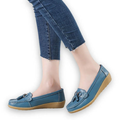 SERELA™ - Mocasín mujer cuero tres souple - comodidad Absolu & Élégance Garantie