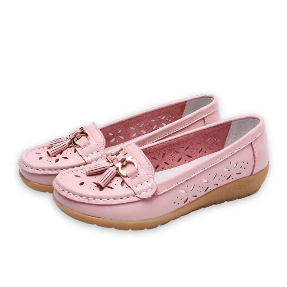 SERELA™ - Mocasín mujer cuero tres souple - comodidad Absolu & Élégance Garantie