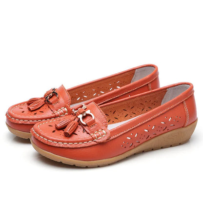 SERELA™ - Mocasín mujer cuero tres souple - comodidad Absolu & Élégance Garantie