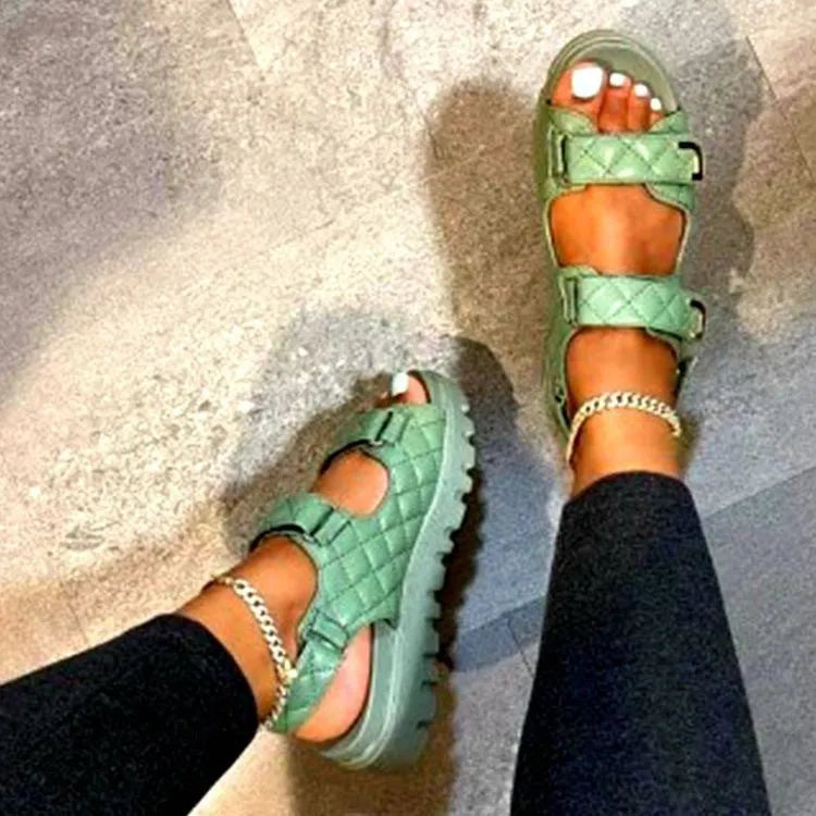 VELINORA™ - Sandalias mujer velcro : comodidad optimal et estilo irresistible