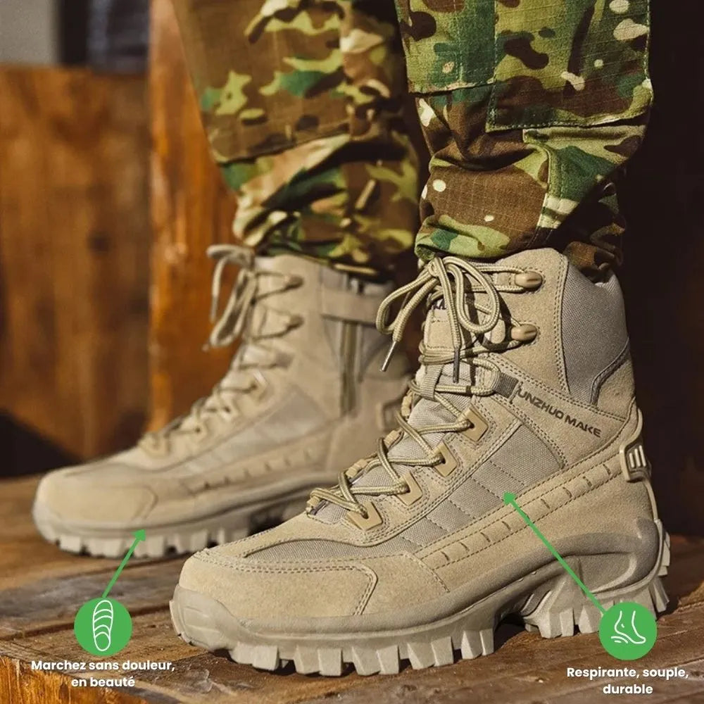 FORTRAX™ – Botte militaire hombre robuste et cómodo | Maintien & stabilité