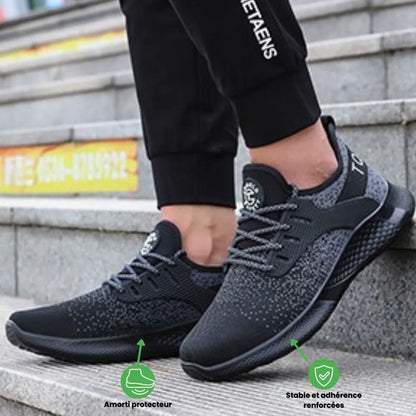 Zapatos de seguridad hombre basket respirante embout acier