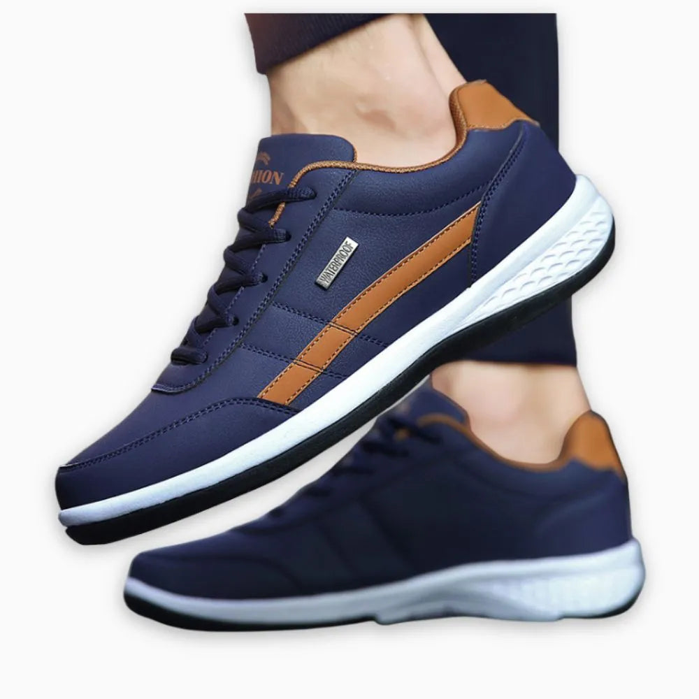 Basket ortopédico hombre Bleu – Semelle comodidad