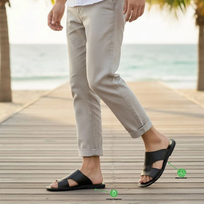 VITARELLO™ - Sandalias comodidad hombre cuero – Descubre le Luxe et le Bien-Être